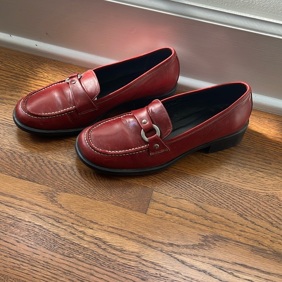 Vintage Burgundy Coach Loafers - Picture 1 of 4